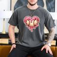 Melting Baseball Drip Heart Softball Player Lover Ice Cream Men's Comfort Colors T-Shirt Pepper Melting Baseball Drip Heart Softball Player Lover Ice Cream Men's Comfort Colors T-Shirt Pepper