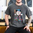 Melting Slime Sprinkle Baseball Mascot With Bat Men's Comfort Colors T-Shirt Pepper Melting Slime Sprinkle Baseball Mascot With Bat Men's Comfort Colors T-Shirt Pepper
