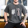 Number One Baseball Dad Fathers Day Baseball Player Dad Premium Men's Comfort Colors T-Shirt Pepper