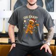 Oh Snap Gingerbreadman Christmas Baseball Men's Comfort Colors T-Shirt Pepper Oh Snap Gingerbreadman Christmas Baseball Men's Comfort Colors T-Shirt Pepper