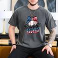 Patriotic Baseball Dad 4th Of July For All American Fathers Men's Comfort Colors T-Shirt Pepper