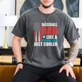 Patriotic Baseball Dad Father's Day American Flag Men's Comfort Colors T-Shirt Pepper Patriotic Baseball Dad Father's Day American Flag Men's Comfort Colors T-Shirt Pepper