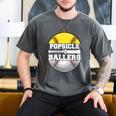 Popsicle Of Ballers Softball Baseball Dad Men's Comfort Colors T-Shirt Pepper
