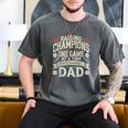 Proud Baseball Dad Raising Champions One Game At A Time Men's Comfort Colors T-Shirt Pepper