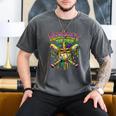 Respect The Drip Mardi Gras Baseball Ice Cream Boys Carnival Men's Comfort Colors T-Shirt Pepper