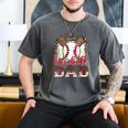 Retro Baseball Dad Leopard Proud Ball Dad Men's Comfort Colors T-Shirt Pepper Retro Baseball Dad Leopard Proud Ball Dad Men's Comfort Colors T-Shirt Pepper