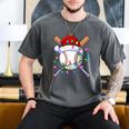 Santa Sports Christmas Baseball Player Men's Comfort Colors T-Shirt Pepper Santa Sports Christmas Baseball Player Men's Comfort Colors T-Shirt Pepper