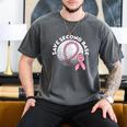 Save 2nd Base Breast Cancer Awareness Pink Ribbon Baseball Men's Comfort Colors T-Shirt Pepper Save 2nd Base Breast Cancer Awareness Pink Ribbon Baseball Men's Comfort Colors T-Shirt Pepper