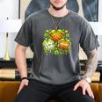 Shamrock Basketball Baseball Drip St Patrick's Day Boys Men Men's Comfort Colors T-Shirt Pepper