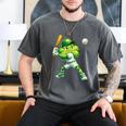 Shamrock Playing Baseball St Patricks Day Men Boys Kid Men's Comfort Colors T-Shirt Pepper Shamrock Playing Baseball St Patricks Day Men Boys Kid Men's Comfort Colors T-Shirt Pepper