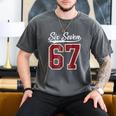 Six Seven Meme Boys Girls Kids 67 Baseball Jersey Men's Comfort Colors T-Shirt Pepper