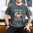 Six Seven Meme Mason Ice Cream Drip Baseball Number 67 Men's Comfort Colors T-Shirt Pepper