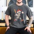 Skeleton Batting Baseball Halloween Boys Men Kids Men's Comfort Colors T-Shirt Pepper