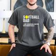 Softball Dad Baseball Dad But With Bigger Balls Father's Day Men's Comfort Colors T-Shirt Pepper Softball Dad Baseball Dad But With Bigger Balls Father's Day Men's Comfort Colors T-Shirt Pepper