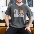 Softball Dad Like A Baseball Dad Retro US Flag Father's Day Men's Comfort Colors T-Shirt Pepper Softball Dad Like A Baseball Dad Retro US Flag Father's Day Men's Comfort Colors T-Shirt Pepper