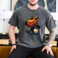 Spooky Halloween Scary Pumpkin Baseball Player Witchy Vibes Men's Comfort Colors T-Shirt Pepper Spooky Halloween Scary Pumpkin Baseball Player Witchy Vibes Men's Comfort Colors T-Shirt Pepper