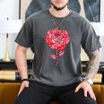 Sporty Rose Graphic With Baseball And Rugby Ball Petals Men's Comfort Colors T-Shirt Pepper Sporty Rose Graphic With Baseball And Rugby Ball Petals Men's Comfort Colors T-Shirt Pepper