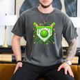 St Patrick Day Baseball Drip Ice Cream Boys Men Men's Comfort Colors T-Shirt Pepper