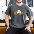 St Patricks Day Shamrock Sports Baseball Basketball Football Men's Comfort Colors T-Shirt Pepper St Patricks Day Shamrock Sports Baseball Basketball Football Men's Comfort Colors T-Shirt Pepper