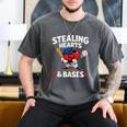 Stealing Hearts & Bases Valentine’s Day Baseball Love Men's Comfort Colors T-Shirt Pepper Stealing Hearts & Bases Valentine’s Day Baseball Love Men's Comfort Colors T-Shirt Pepper