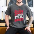 Stealing Hearts Like I Steal Bases Cute Baseball Valentine Men's Comfort Colors T-Shirt Pepper Stealing Hearts Like I Steal Bases Cute Baseball Valentine Men's Comfort Colors T-Shirt Pepper