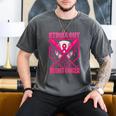 Strike Out Breast Cancer Baseball Ice Cream Drip Men's Comfort Colors T-Shirt Pepper Strike Out Breast Cancer Baseball Ice Cream Drip Men's Comfort Colors T-Shirt Pepper