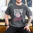 Strike Out Breast Cancer Baseball Warrior Men's Comfort Colors T-Shirt Pepper Strike Out Breast Cancer Baseball Warrior Men's Comfort Colors T-Shirt Pepper