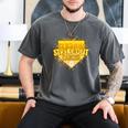 Strike Out Childhood Cancer Boys Baseball Drip Gold Ribbon Men's Comfort Colors T-Shirt Pepper Strike Out Childhood Cancer Boys Baseball Drip Gold Ribbon Men's Comfort Colors T-Shirt Pepper
