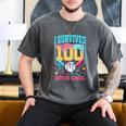 I Survived 100 Days Of School Baseball Drip Students Teacher Men's Comfort Colors T-Shirt Pepper I Survived 100 Days Of School Baseball Drip Students Teacher Men's Comfort Colors T-Shirt Pepper