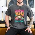 I Survived 100 Days Of School Baseball Ice Cream Drip Men's Comfort Colors T-Shirt Pepper I Survived 100 Days Of School Baseball Ice Cream Drip Men's Comfort Colors T-Shirt Pepper