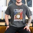 I Teach My Kids To Hit And Steal Baseball Dad American Flag Men's Comfort Colors T-Shirt Pepper I Teach My Kids To Hit And Steal Baseball Dad American Flag Men's Comfort Colors T-Shirt Pepper