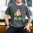 Toddler Baseball Drip Ice Cream Boys Kids St Patricks Day Men's Comfort Colors T-Shirt Pepper