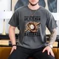 Never Underestimate Old Man Plays Baseball In His Seventies Men's Comfort Colors T-Shirt Pepper