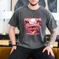 Valentine Baseball Lifestyle Home Plate Ice-Cream Drip Boys Men's Comfort Colors T-Shirt Pepper