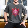 Valentines Day Baseball Boys Ice Cream Drip Heart Youth Kids Men's Comfort Colors T-Shirt Pepper