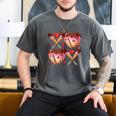 Valentines Day Drip Heart Baseball XOXO Boys Kids Men Sport Men's Comfort Colors T-Shirt Pepper Valentines Day Drip Heart Baseball XOXO Boys Kids Men Sport Men's Comfort Colors T-Shirt Pepper