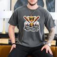 Most Valuable Papa Baseball Dad Coach Player Father's Day Men's Comfort Colors T-Shirt Pepper