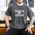 You'Re A Catch Baseball Pun Heart Kids Boys Valentines Men's Comfort Colors T-Shirt Pepper You'Re A Catch Baseball Pun Heart Kids Boys Valentines Men's Comfort Colors T-Shirt Pepper