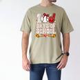 100 Days Of School Cute Bow Baseball Boy Girl Teacher Men's Comfort Colors T-Shirt Khaki