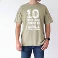 10th Birthday Rookie Of The Year Baseball Double Digit Humor Men's Comfort Colors T-Shirt Khaki