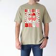 6 7 Bruh Six Seven Valentine Heart Baseball Men's Comfort Colors T-Shirt Khaki