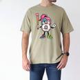 8th Birthday Baseball Ice-Cream Drip 8 Years Old Boys Girls Men's Comfort Colors T-Shirt Khaki