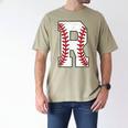Baseball Alphabet Monogram Initial Letter R Men's Comfort Colors T-Shirt Khaki Baseball Alphabet Monogram Initial Letter R Men's Comfort Colors T-Shirt Khaki