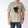 Baseball Catcher Mask Ice Cream Dripping Baseball Fan Boys Men's Comfort Colors T-Shirt Khaki Baseball Catcher Mask Ice Cream Dripping Baseball Fan Boys Men's Comfort Colors T-Shirt Khaki