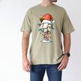 Baseball Christmas Ball Hat Snow Winter Premium Tri-Blend Men's Comfort Colors T-Shirt Khaki
