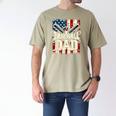 Baseball Dad American USA Flag Dada Men Baseball Fathers Day Men's Comfort Colors T-Shirt Khaki Baseball Dad American USA Flag Dada Men Baseball Fathers Day Men's Comfort Colors T-Shirt Khaki
