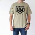 Baseball Dad Happy Fathers Day For Men Wife Daughter Son Men's Comfort Colors T-Shirt Khaki Baseball Dad Happy Fathers Day For Men Wife Daughter Son Men's Comfort Colors T-Shirt Khaki