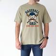 Baseball Dad Home Run Hero For Sports Dad Coach Men's Comfort Colors T-Shirt Khaki