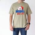 Baseball Dad Life Happy Fathers Day Dad Daddy Baseball Lover Men's Comfort Colors T-Shirt Khaki Baseball Dad Life Happy Fathers Day Dad Daddy Baseball Lover Men's Comfort Colors T-Shirt Khaki