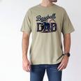 Baseball Dad Proud Fathers Sports Gear Men's Comfort Colors T-Shirt Khaki